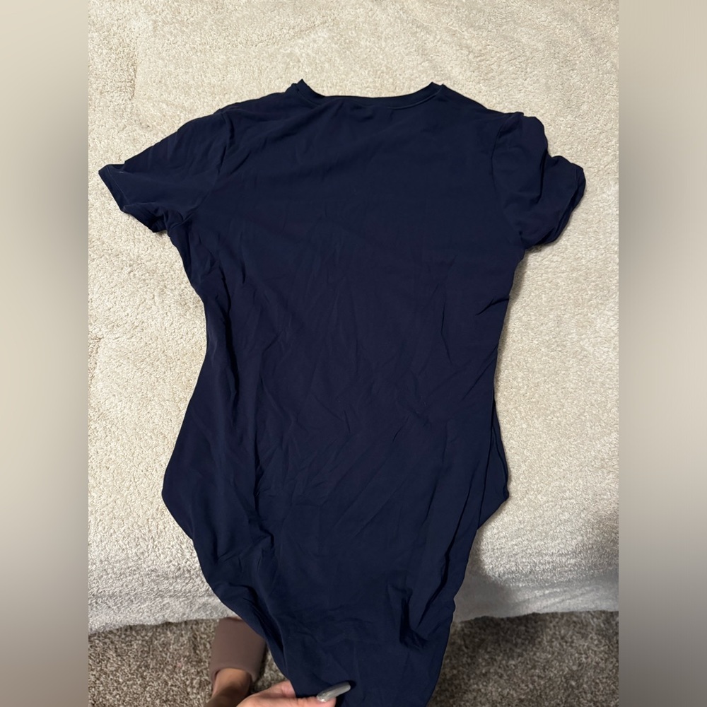 SKIMS FITS EVERYBODY NAVY BLUE BODYSUIT